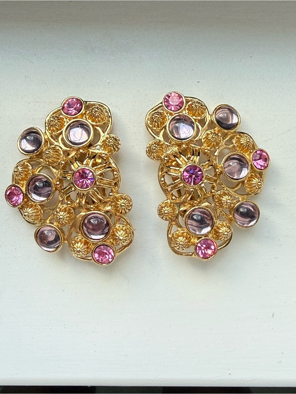 Exquisite Vintage Jose Maria Barrera Clip-On Earring Signed BARRERA for Avon